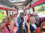 On the coach
